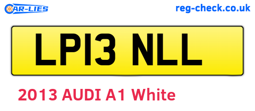 LP13NLL are the vehicle registration plates.