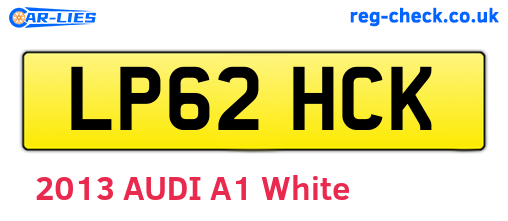 LP62HCK are the vehicle registration plates.