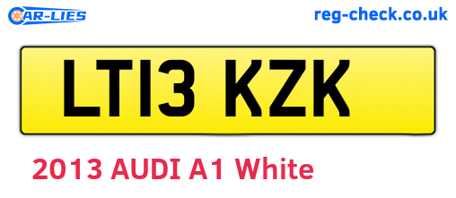 LT13KZK are the vehicle registration plates.
