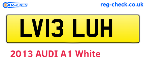 LV13LUH are the vehicle registration plates.