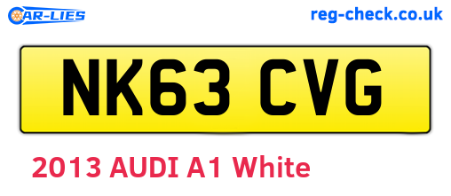 NK63CVG are the vehicle registration plates.