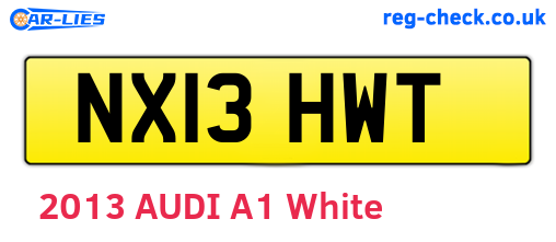 NX13HWT are the vehicle registration plates.