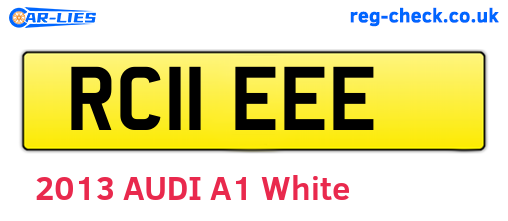 RC11EEE are the vehicle registration plates.