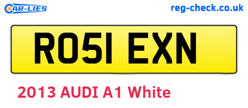 RO51EXN are the vehicle registration plates.