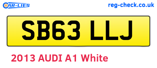 SB63LLJ are the vehicle registration plates.