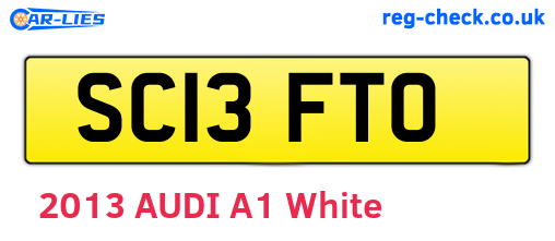 SC13FTO are the vehicle registration plates.