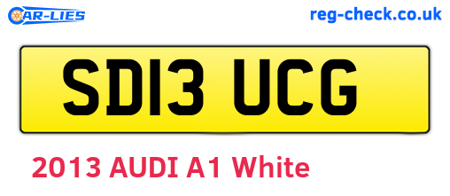 SD13UCG are the vehicle registration plates.