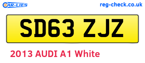 SD63ZJZ are the vehicle registration plates.