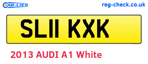 SL11KXK are the vehicle registration plates.