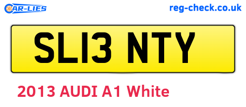 SL13NTY are the vehicle registration plates.