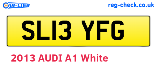 SL13YFG are the vehicle registration plates.