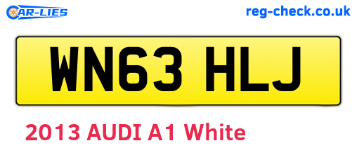 WN63HLJ are the vehicle registration plates.