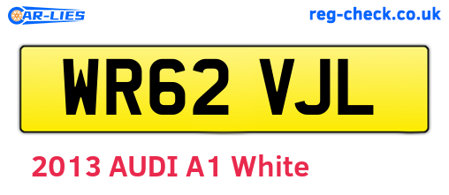 WR62VJL are the vehicle registration plates.