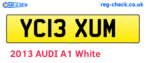 YC13XUM are the vehicle registration plates.