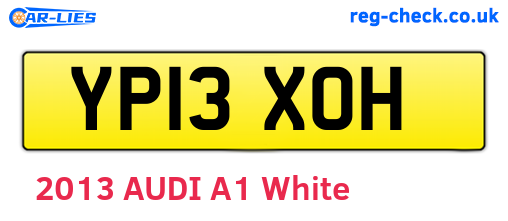 YP13XOH are the vehicle registration plates.