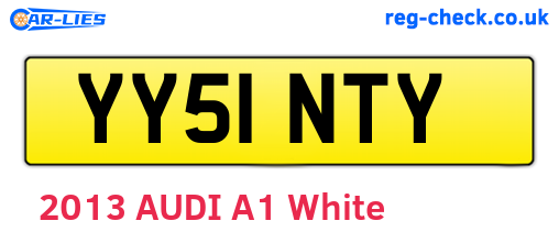 YY51NTY are the vehicle registration plates.