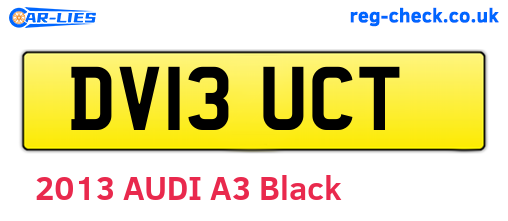 DV13UCT are the vehicle registration plates.