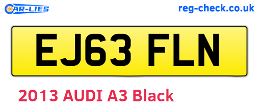 EJ63FLN are the vehicle registration plates.