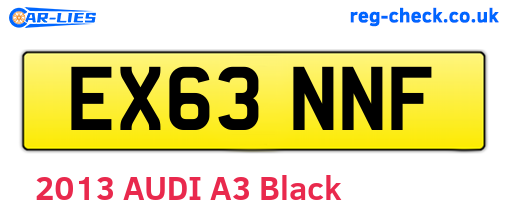 EX63NNF are the vehicle registration plates.