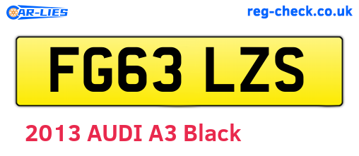 FG63LZS are the vehicle registration plates.
