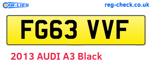 FG63VVF are the vehicle registration plates.