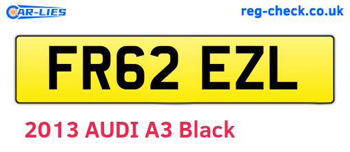 FR62EZL are the vehicle registration plates.