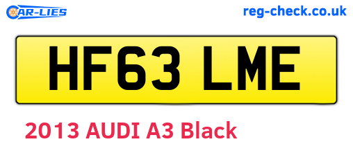 HF63LME are the vehicle registration plates.