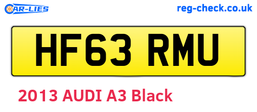 HF63RMU are the vehicle registration plates.