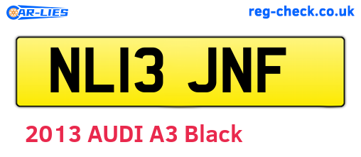 NL13JNF are the vehicle registration plates.