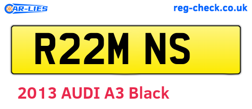 R22MNS are the vehicle registration plates.