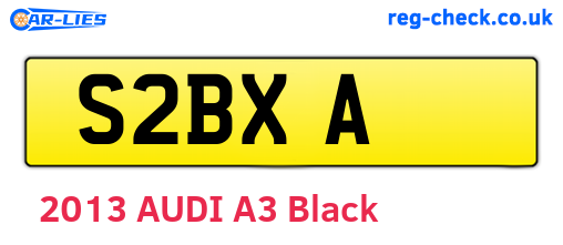 S2BXA are the vehicle registration plates.