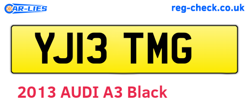 YJ13TMG are the vehicle registration plates.