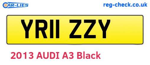 YR11ZZY are the vehicle registration plates.