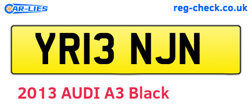 YR13NJN are the vehicle registration plates.