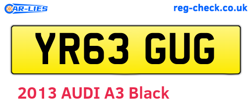 YR63GUG are the vehicle registration plates.