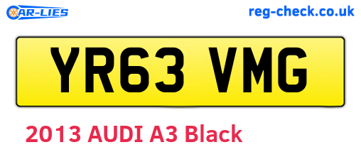 YR63VMG are the vehicle registration plates.