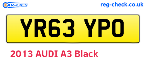 YR63YPO are the vehicle registration plates.
