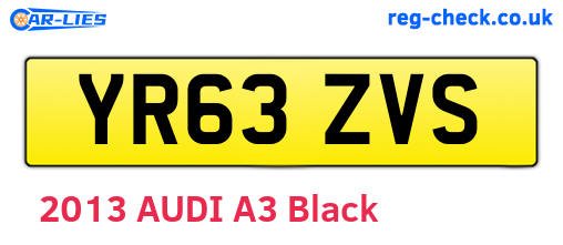 YR63ZVS are the vehicle registration plates.