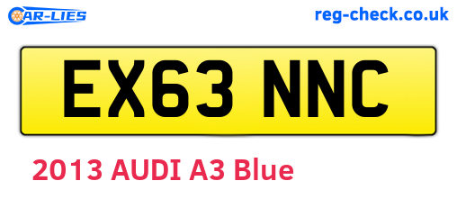 EX63NNC are the vehicle registration plates.