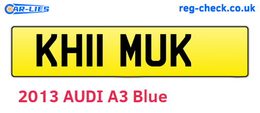 KH11MUK are the vehicle registration plates.