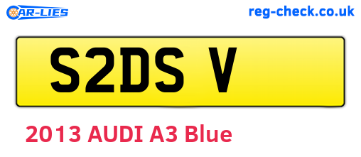 S2DSV are the vehicle registration plates.