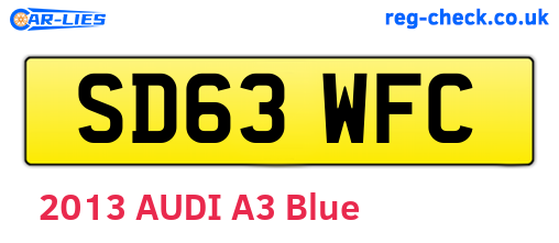 SD63WFC are the vehicle registration plates.