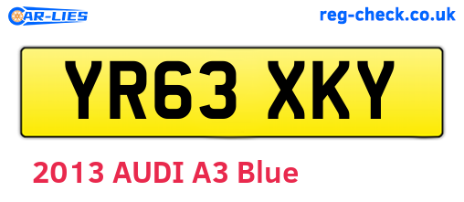 YR63XKY are the vehicle registration plates.