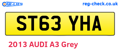 ST63YHA are the vehicle registration plates.