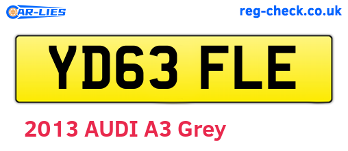YD63FLE are the vehicle registration plates.
