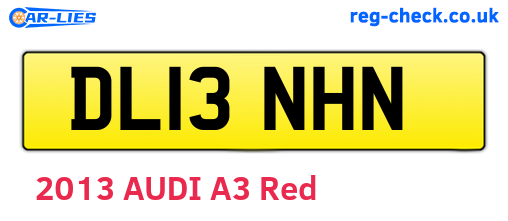 DL13NHN are the vehicle registration plates.