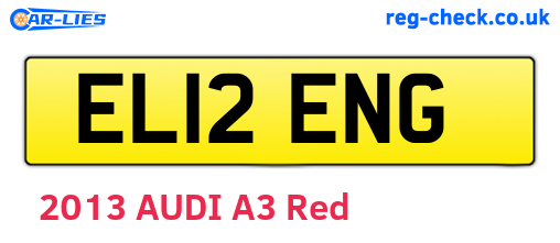 EL12ENG are the vehicle registration plates.