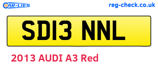 SD13NNL are the vehicle registration plates.