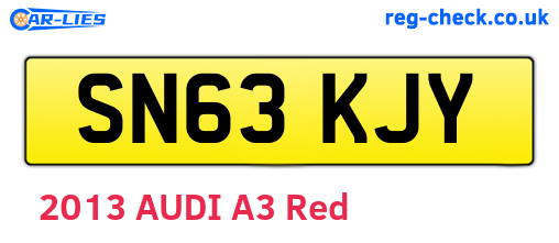 SN63KJY are the vehicle registration plates.