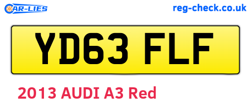 YD63FLF are the vehicle registration plates.